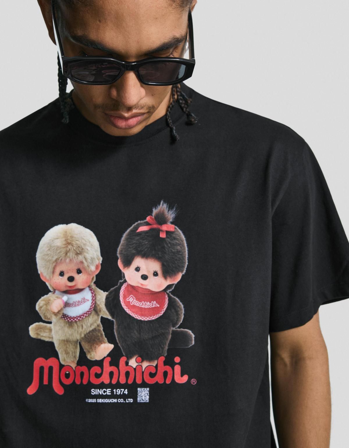 버쉬카 몬치치 그래픽 디지털 필터 반팔 티셔츠 2353/856 BLACK - 상세 이미지 3