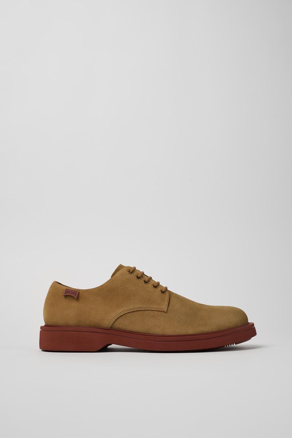 캠퍼 캐주얼 누벅 레이스업 옥스포드화 Norman K100998-003 BROWN - 상품 이미지