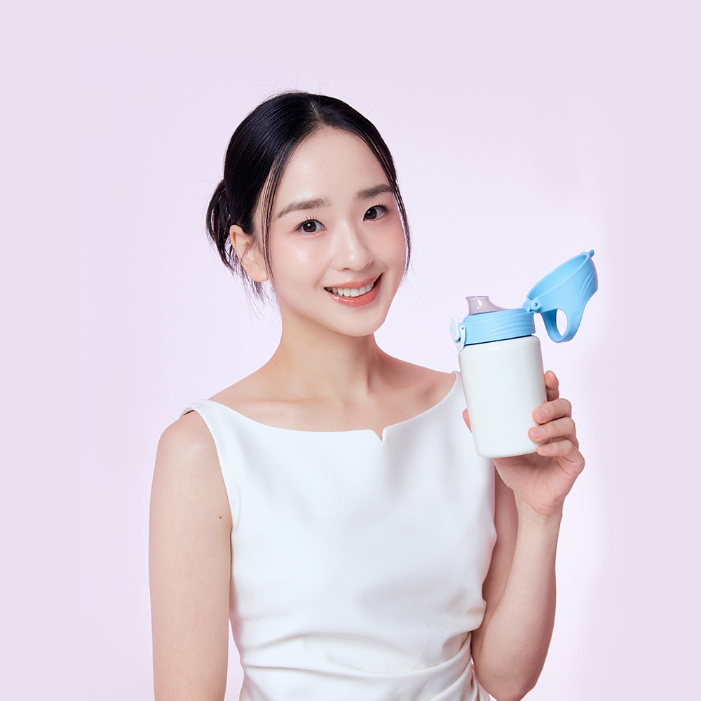 주니 입모아컵 원터치 스테인리스 텀블러 240ml 상품 이미지