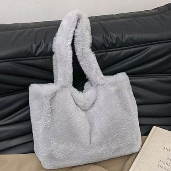 데일리 여성 숄더백 뽀글이 여성 페이크 퍼 가방 - 메인 이미지