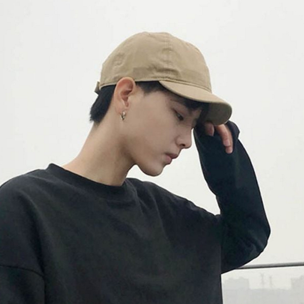 베이직 남녀공용 모자 힙합 남녀공용 숏 캡 데일리 - 메인 이미지