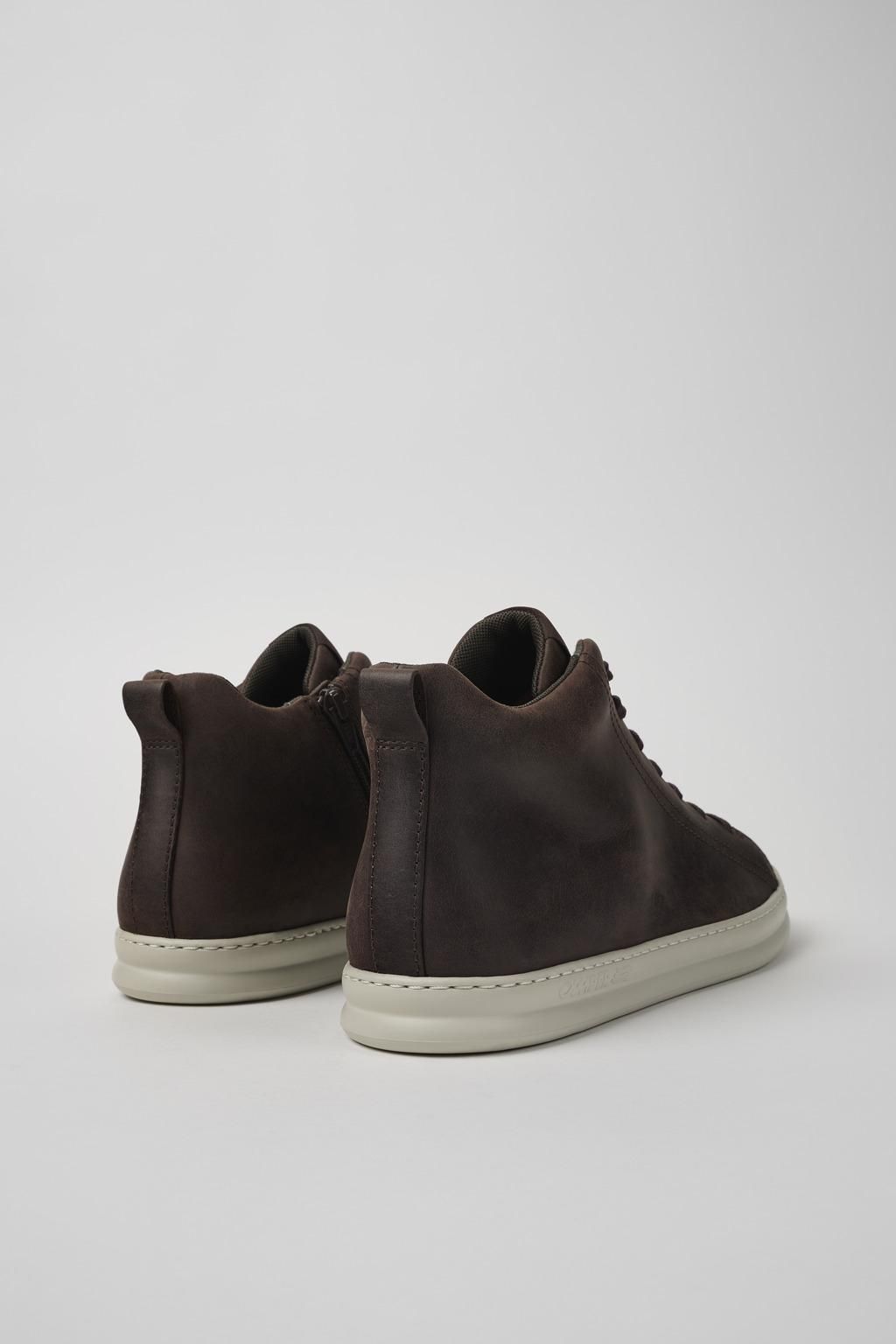 캠퍼 브라운 누벅 하이탑 스니커즈 Runner K300347-012 BROWN - 상세 이미지 3
