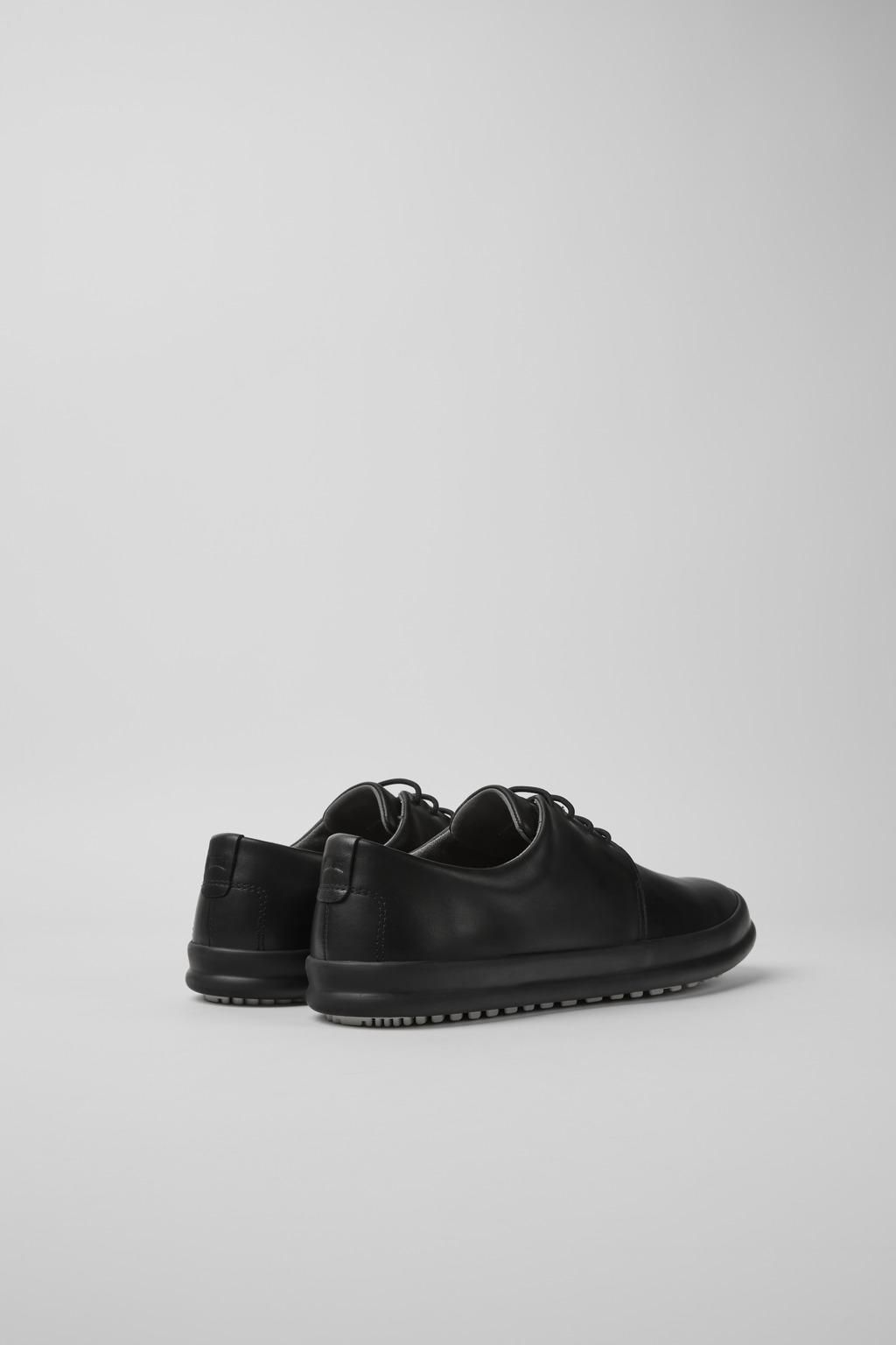 캠퍼 캐주얼 블랙 레더 남성 슈즈 Chasis K100836-001 BLACK - 상세 이미지 3