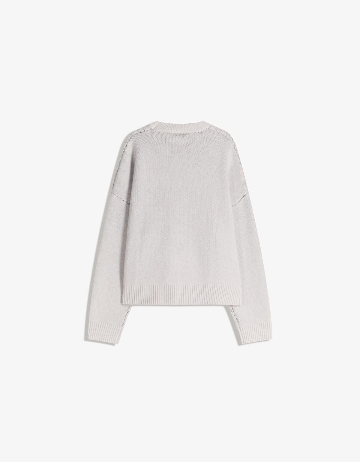 버쉬카 도날드덕 화이트 자카드 스웨터 7341/596 OFF WHITE - 상세 이미지 2