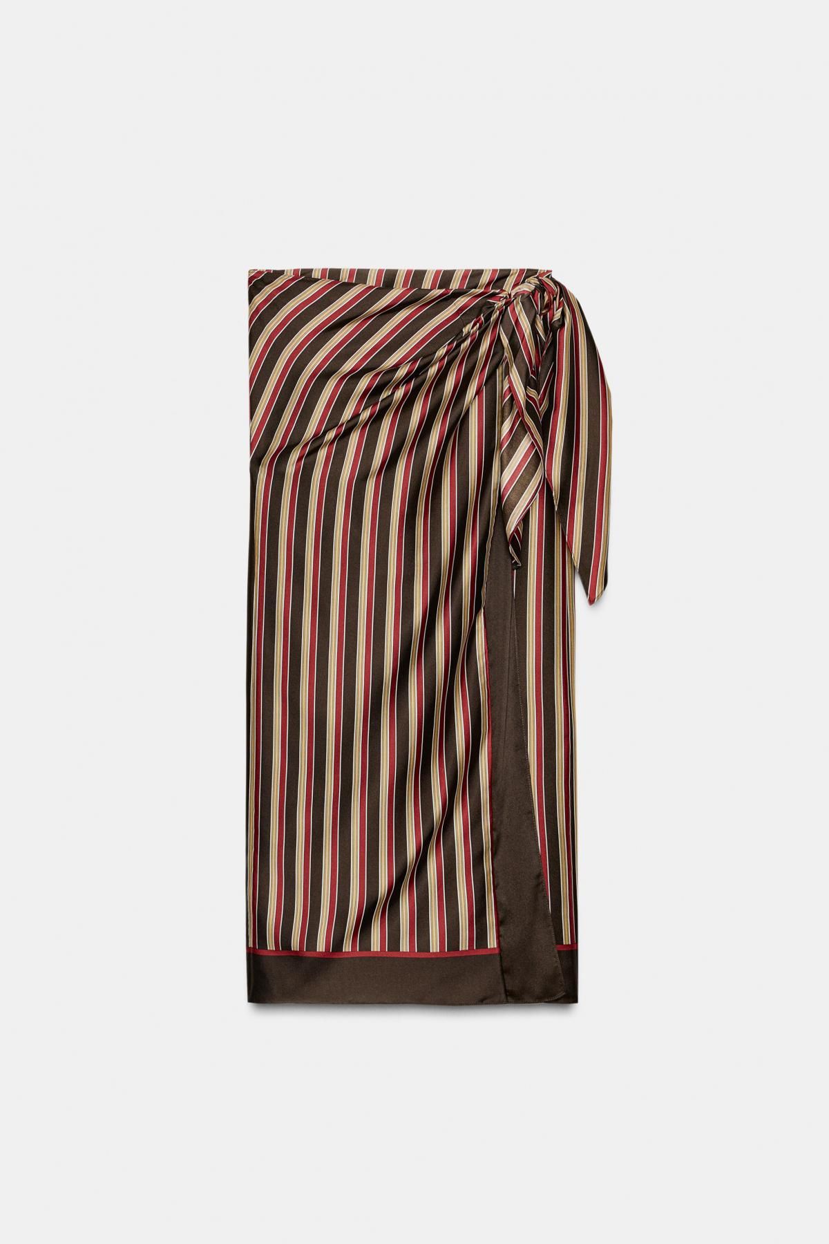 자라 스트라이프 랩 미디 스커트 9070/081 STRIPED - 상품 이미지