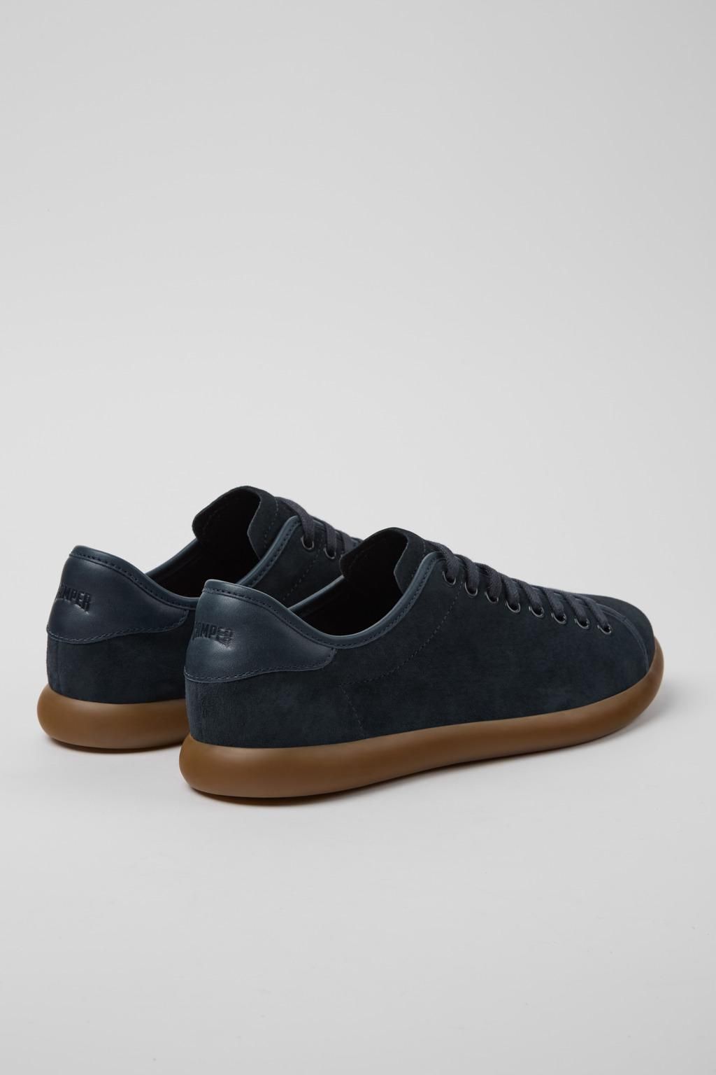 캠퍼 블루 누벅 레더 베이직 스니커즈 Pelotas Soller K100974-015 BLUE - 상세 이미지 3