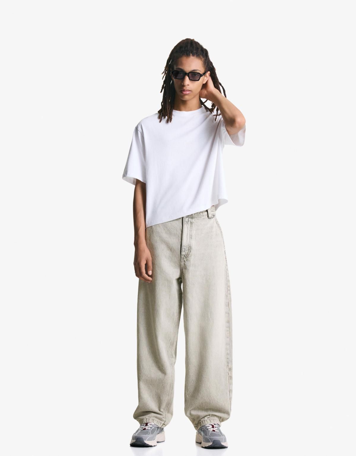 버쉬카 와이드핏 데님 스케이터 진 5350/211 GREY - 상세 이미지 4