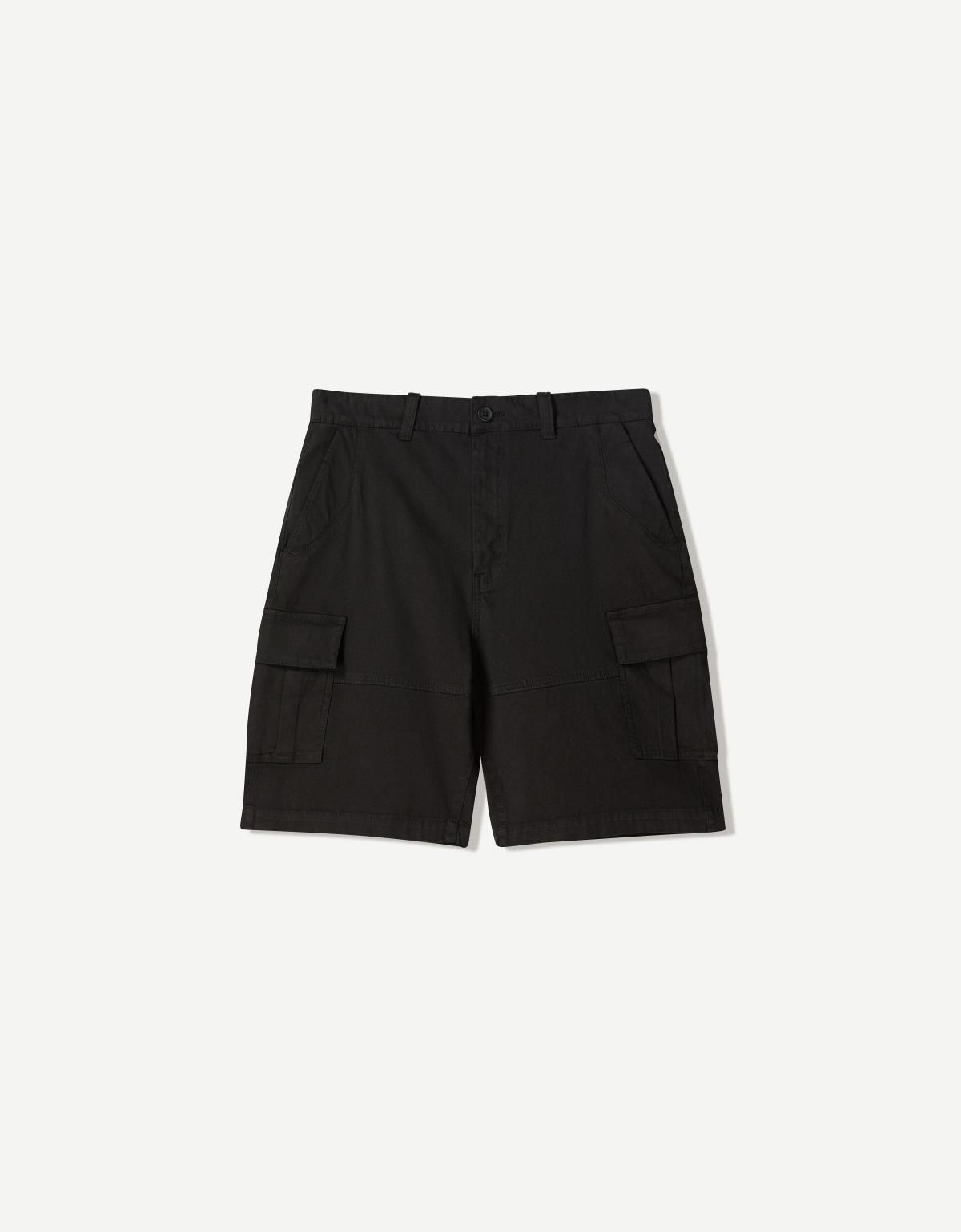 버쉬카 카고 테크니컬 블랙 버뮤다 반바지 8433/665 BLACK - 상세 이미지 5