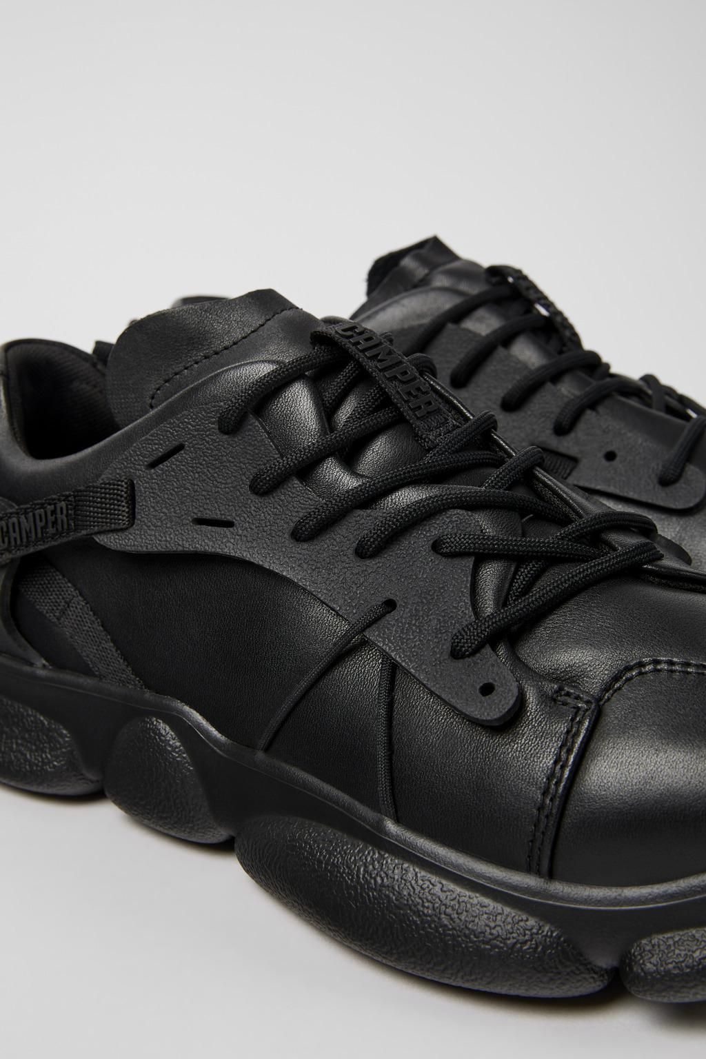 캠퍼 블랙 레더 텍스타일 스니커즈 Karst K100845-005 BLACK - 상세 이미지 2