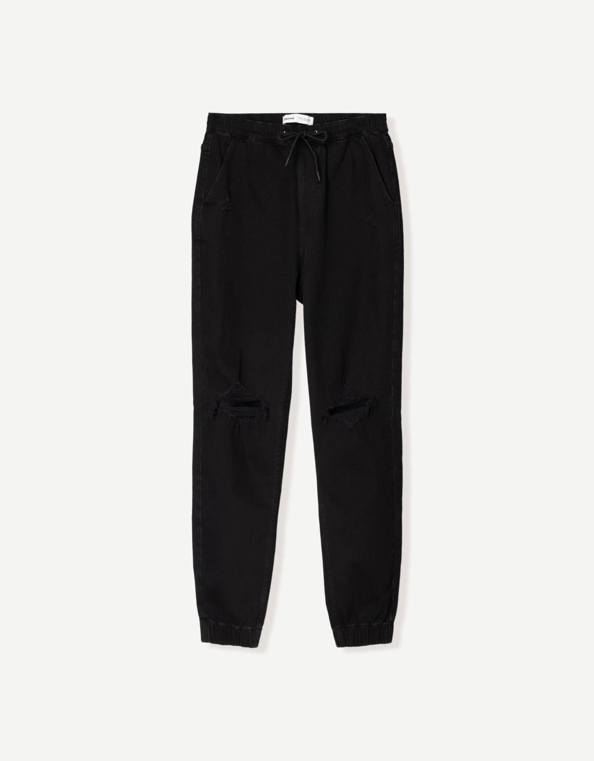 버쉬카 블랙 리핑 조거 진 0341/534 BLACK - 상품 이미지
