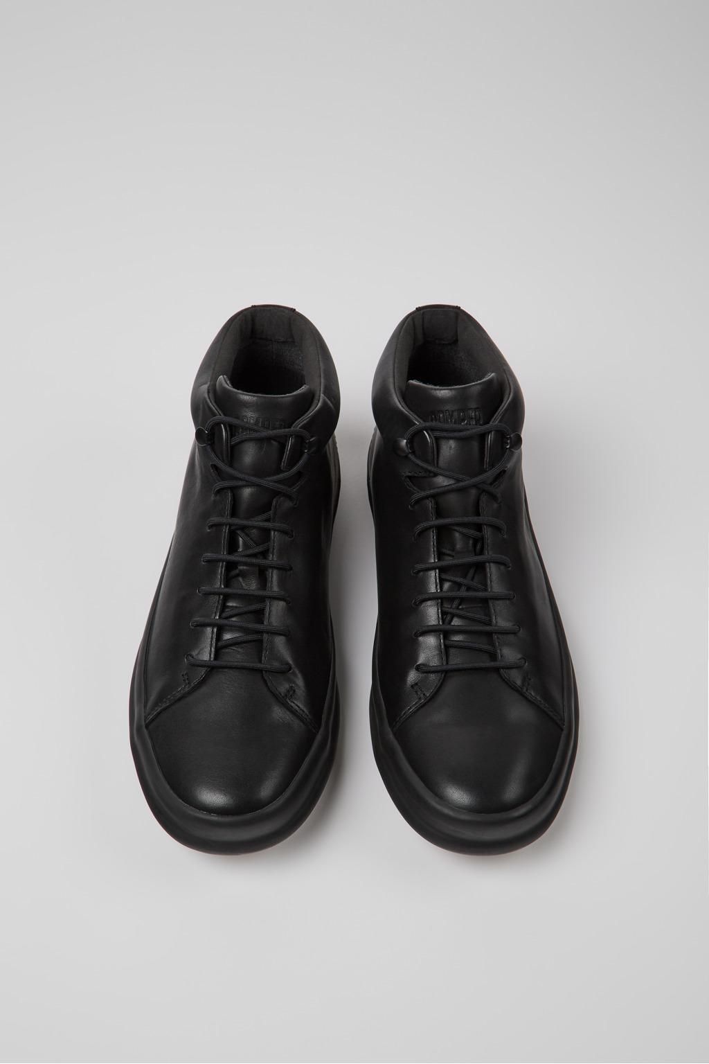 캠퍼 프리미엄 레더 남성 앵클부츠 Chasis K300236-004 BLACK - 상세 이미지 4