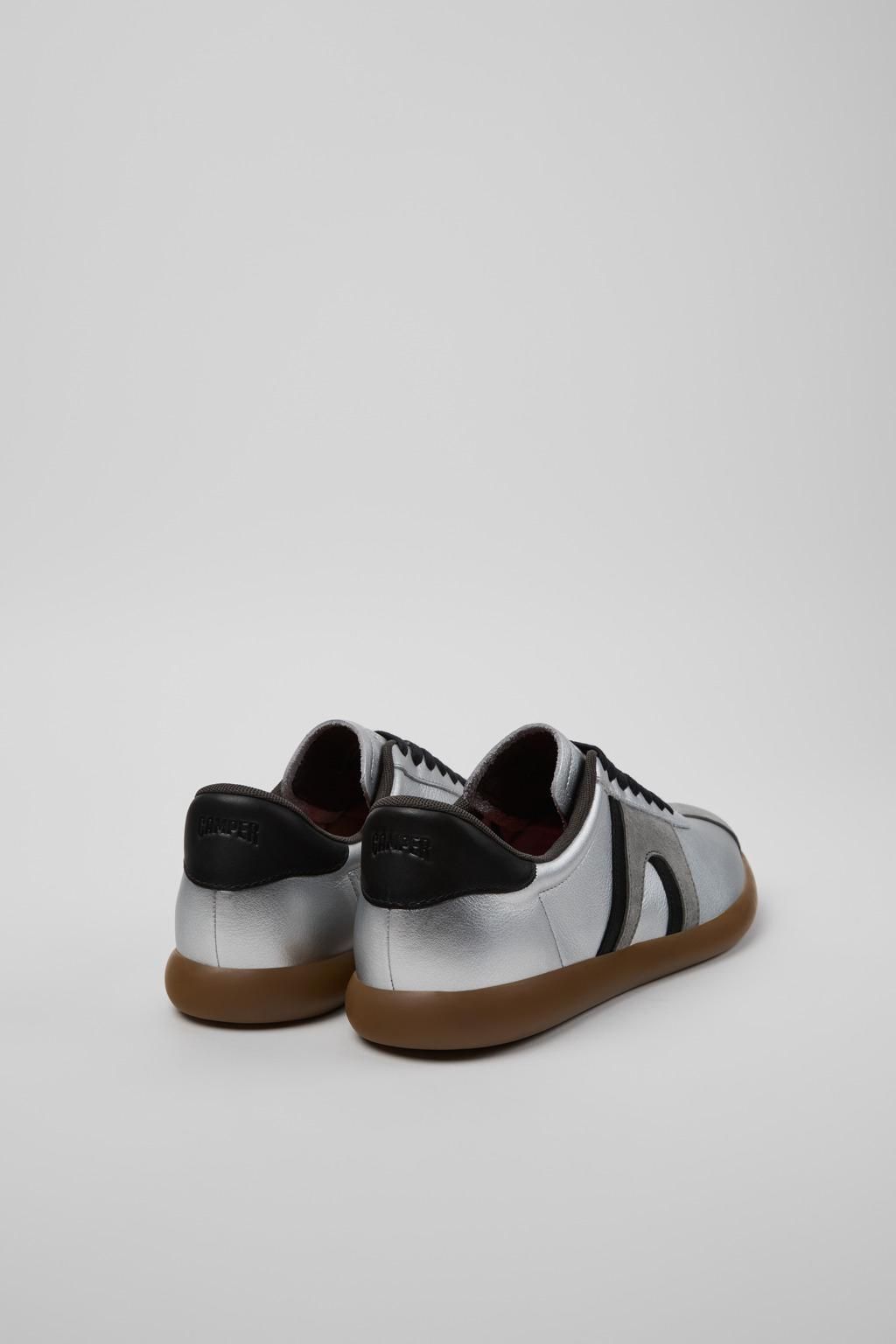 캠퍼 실버 누벅 레더 남성 스니커즈 Pelotas Soller K100937-013 GREY - 상세 이미지 3