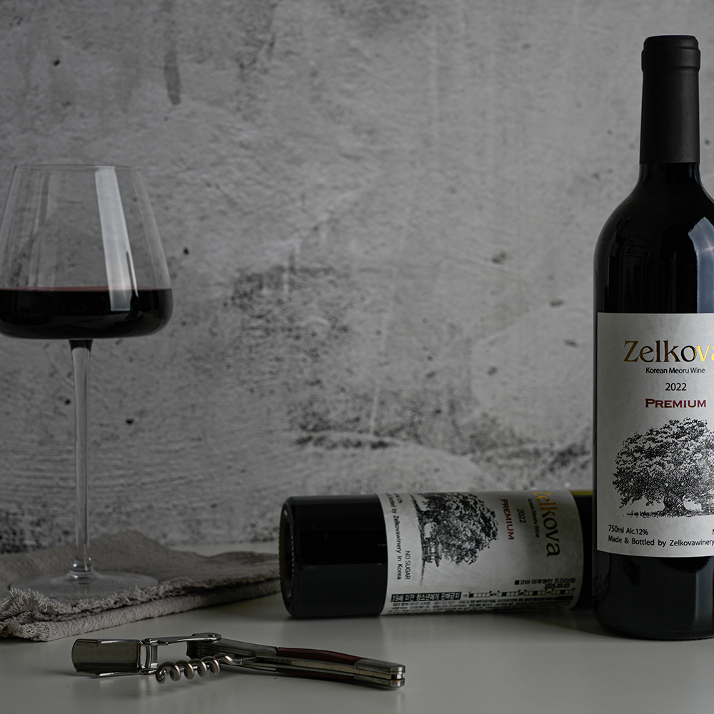 젤코바 머루와인프리미엄 2022빈티지 12.5%500ml 무설탕 레드드라이 국산와인 전통주 - 상세 이미지 3