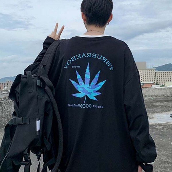 박시핏 남자 루즈핏 티셔츠 오버핏 남성 루즈핏 티셔츠 캐주얼 - 상품 이미지