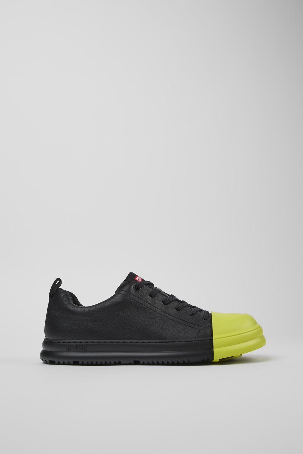 캠퍼 블랙 레더 스니커즈 Junction Runner K100978-002 BLACK - 메인 이미지