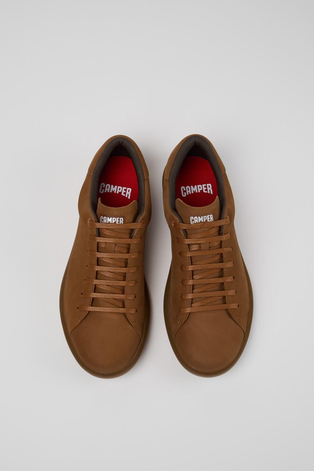 캠퍼 브라운 누벅 스니커즈 Pelotas Soller K101003-008 BROWN - 상세 이미지 4