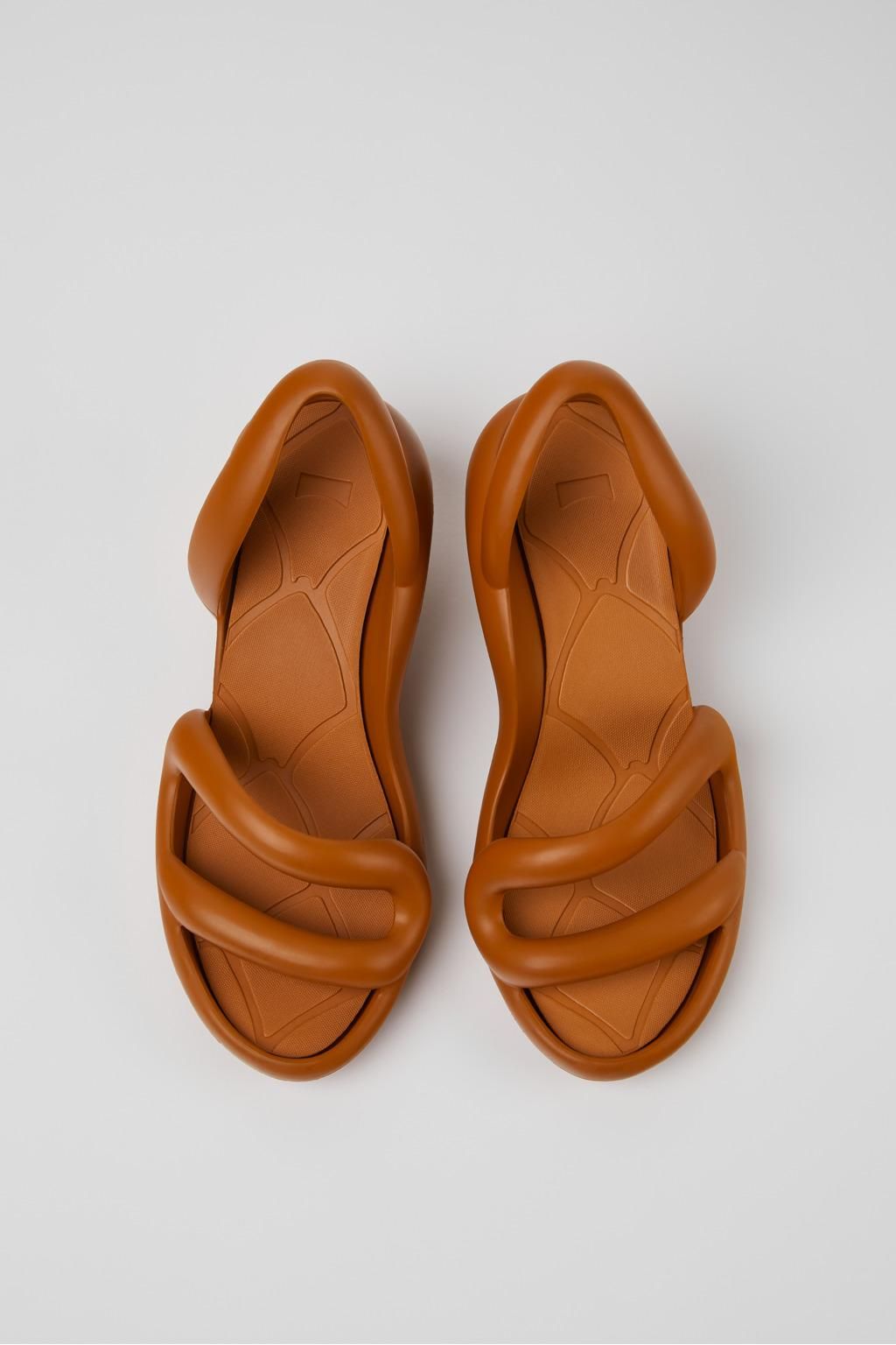 캠퍼 남녀공용 브라운 스트랩 샌들 Kobarah K100839-010 BROWN - 상세 이미지 4