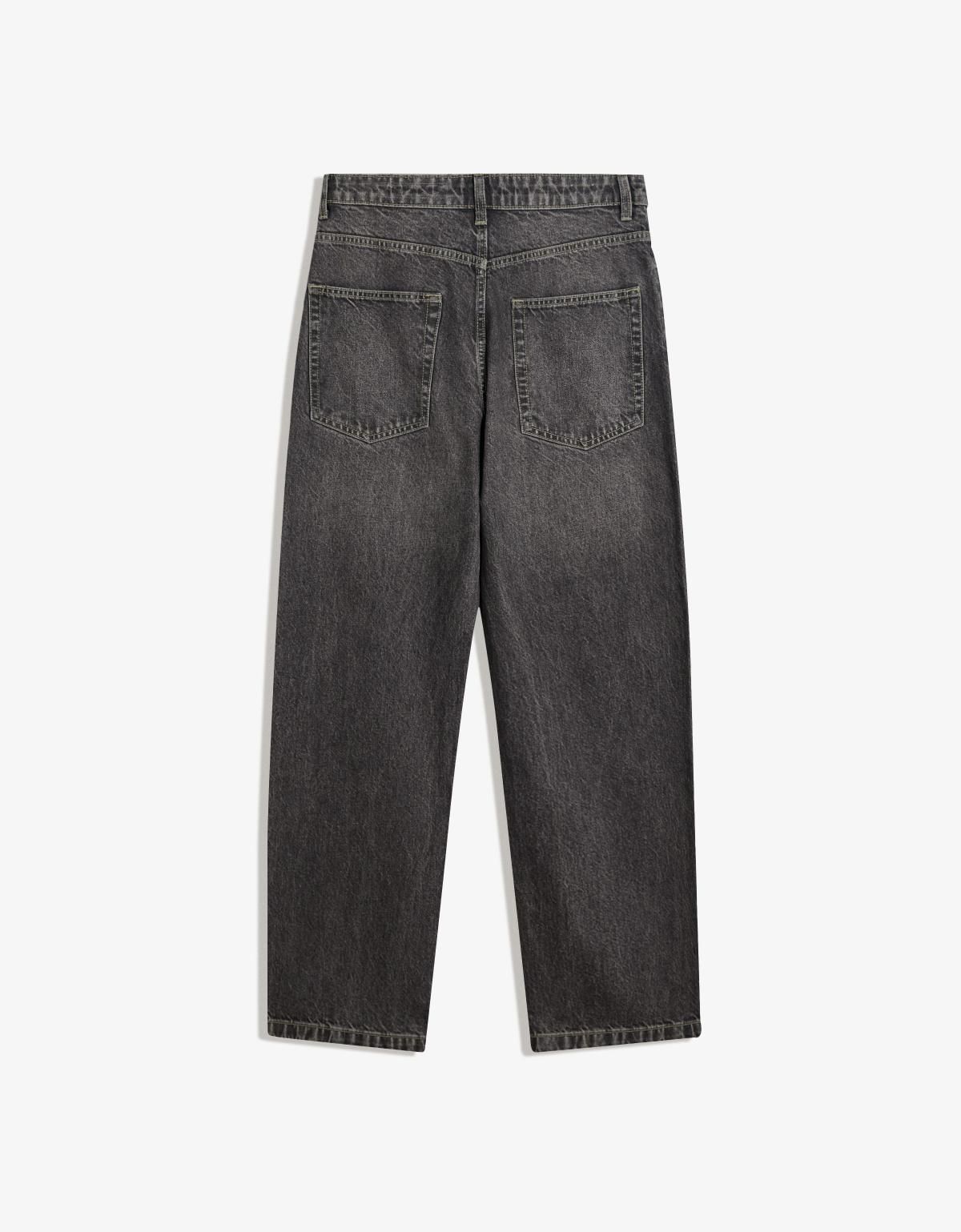 버쉬카 스트리트 와이드핏 배기 데님 팬츠 5330/335 DARK GREY - 상세 이미지 4