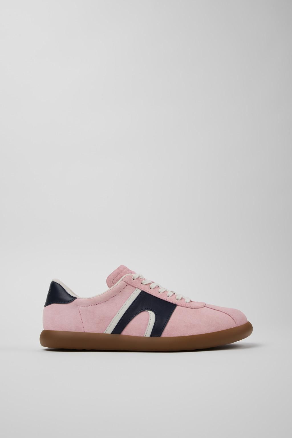 캠퍼 멀티컬러 누벅 남성 스니커즈 Pelotas Soller K100937-016 PINK - 메인 이미지