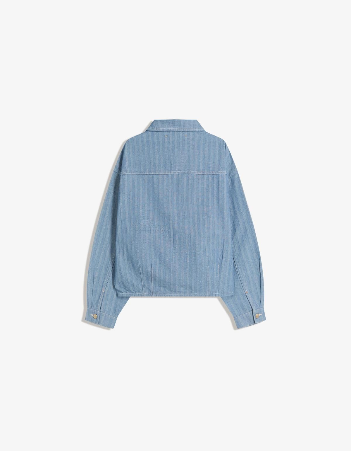 버쉬카 스트라이프 테크니컬 데님 재킷 6749/335 LIGHT BLUE - 상세 이미지 2