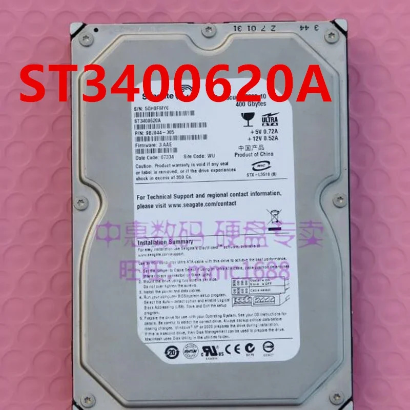 씨게이트 400GB SATA오리지널 하드 ST3400620NS ST3400620A 데스크탑 HDD 3.5 인치 7200RPM 16MB
