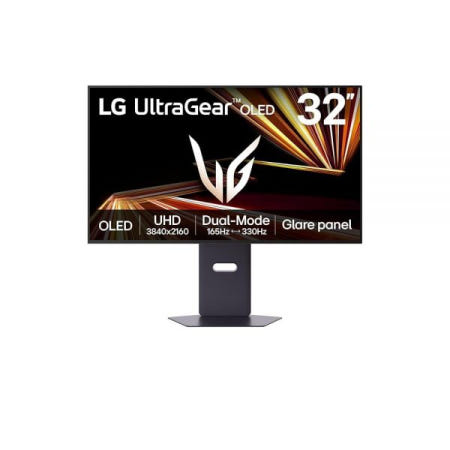 [해외]LG 32GX850A-B 32인치 UltraGear 4K UHD (3840 x 2160) 광택 OLED 게이밍 모니터, 듀얼 모드 165Hz/330Hz, 0.03ms, G-