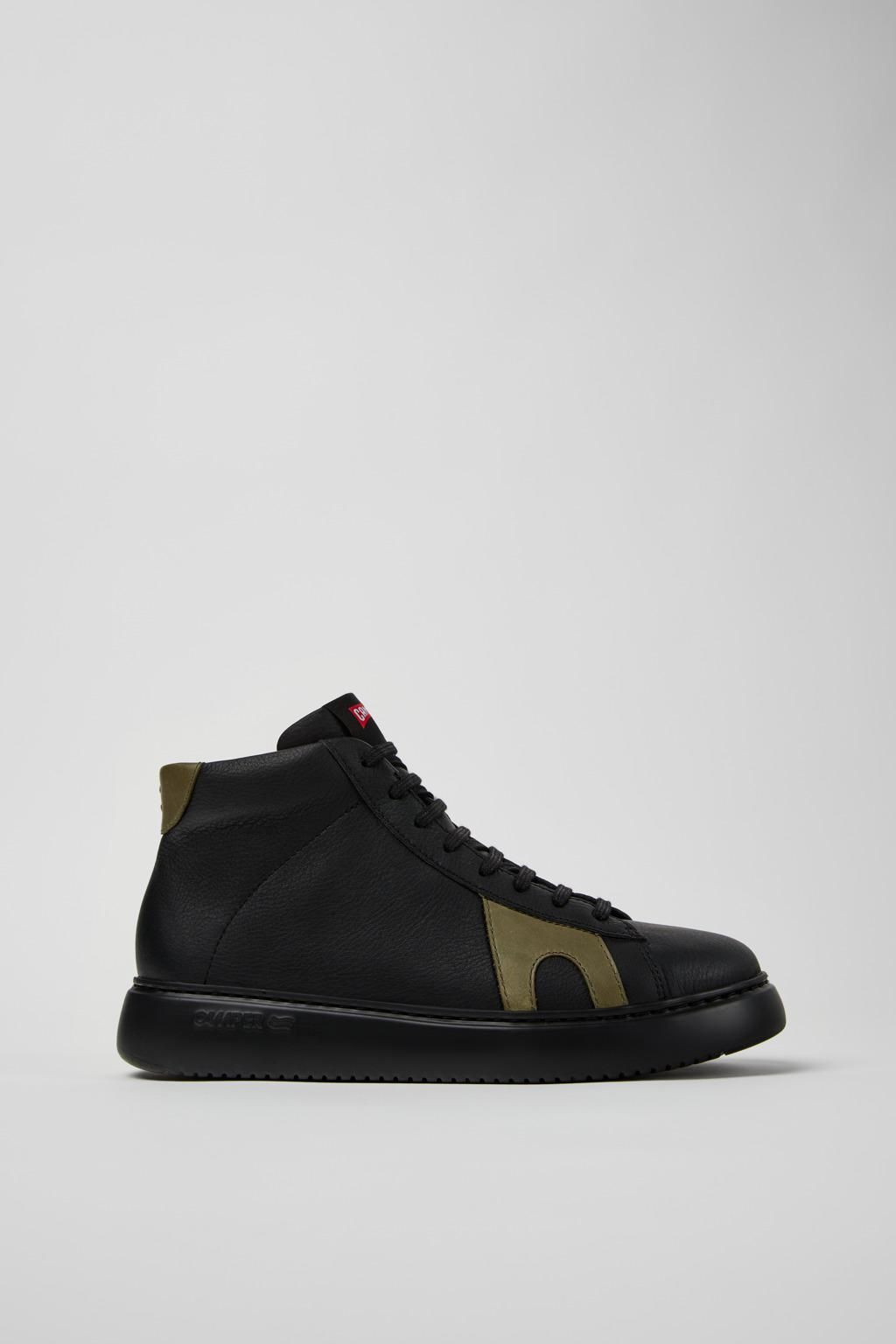 캠퍼 레트로 청키 하이탑 스니커즈 Runner K21 K300429-006 BLACK - 메인 이미지