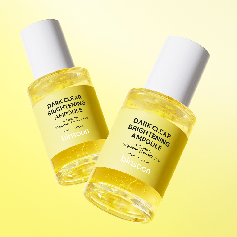 빈순 다크 클리어 브라이트닝 나이아신아마이드 트라넥삼산 알부틴 미백 앰플 40ml, 2개 - 메인 이미지
