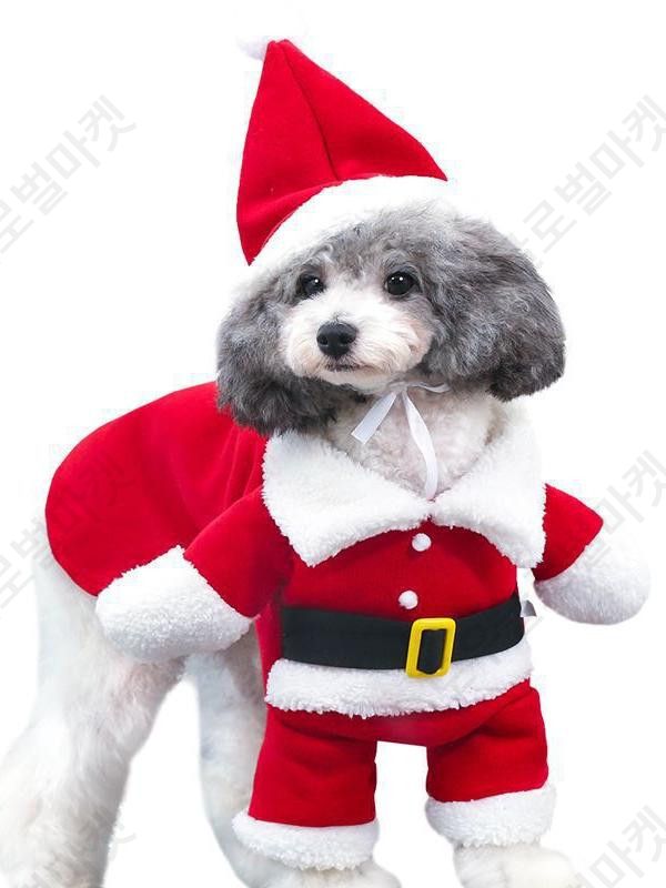강아지 크리스마스옷 산타옷 고양이 반려견 루돌프 중형견 - 상세 이미지 2