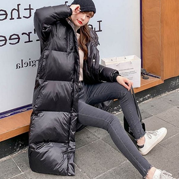 데일리 여성 롱 패딩 사파리 여자 롱 패딩 아우터 - 상품 이미지