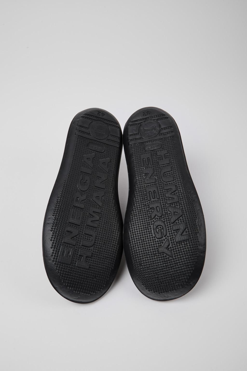 캠퍼 경량 블랙 레더 남성 스니커즈 Beetle 18751-048 BLACK - 상세 이미지 5