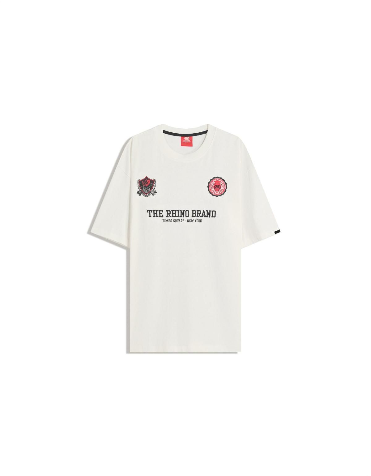 버쉬카 스트리트 레터링 오버핏 반팔 티셔츠 8051/538 WHITE - 상세 이미지 2
