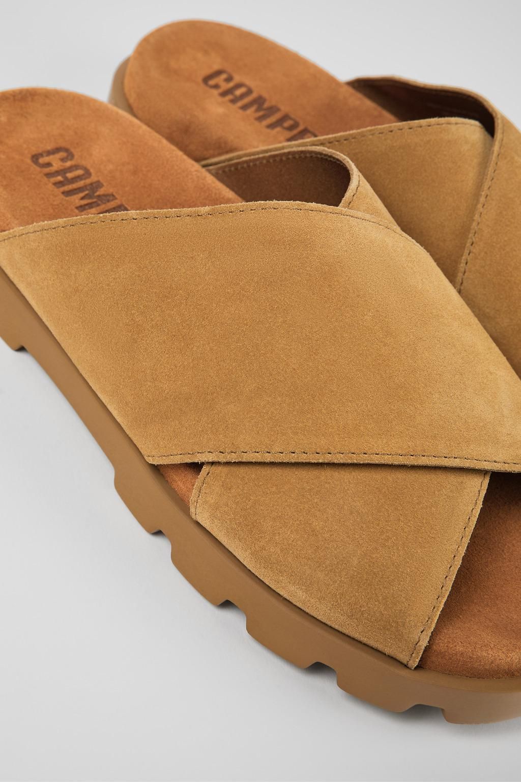 캠퍼 컴포트 누벅 샌들 Brutus K100775-015 BROWN - 상세 이미지 2