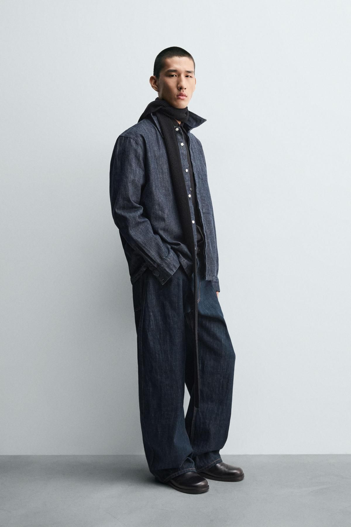 자라 와이드 데님 벌룬핏 진 4470/343 INDIGO - 상세 이미지 5