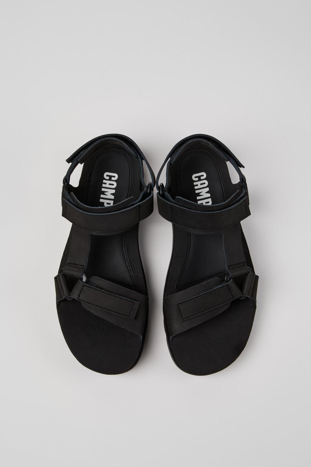 캠퍼 블랙 레더 테크니컬 스트랩 샌들 Oruga K100416-011 BLACK - 상세 이미지 4
