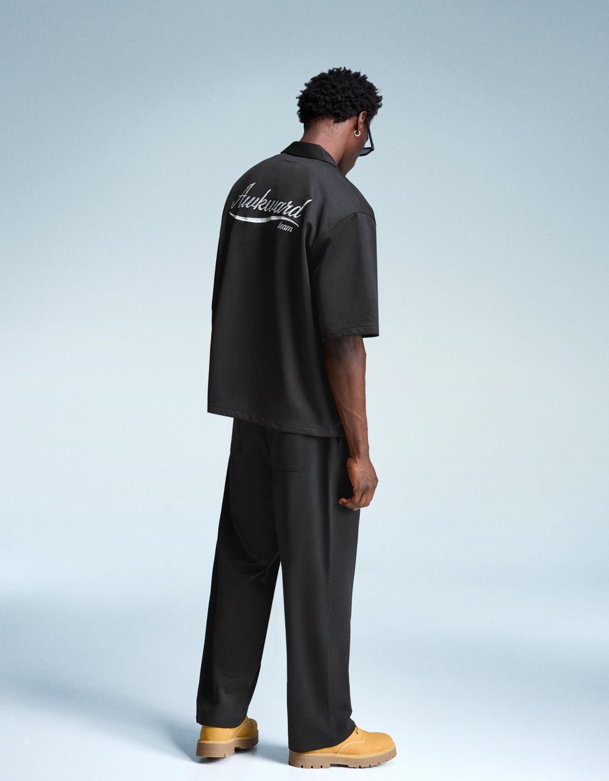 버쉬카 스트리트 와이드핏 배기 조거 팬츠 5416/710 BLACK - 상세 이미지 3