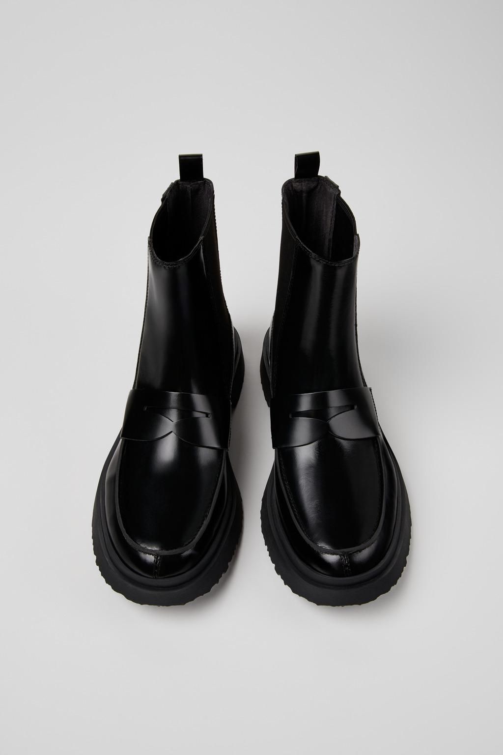 캠퍼 프리미엄 블랙 레더 부츠 Walden K300474-001 BLACK - 상세 이미지 4