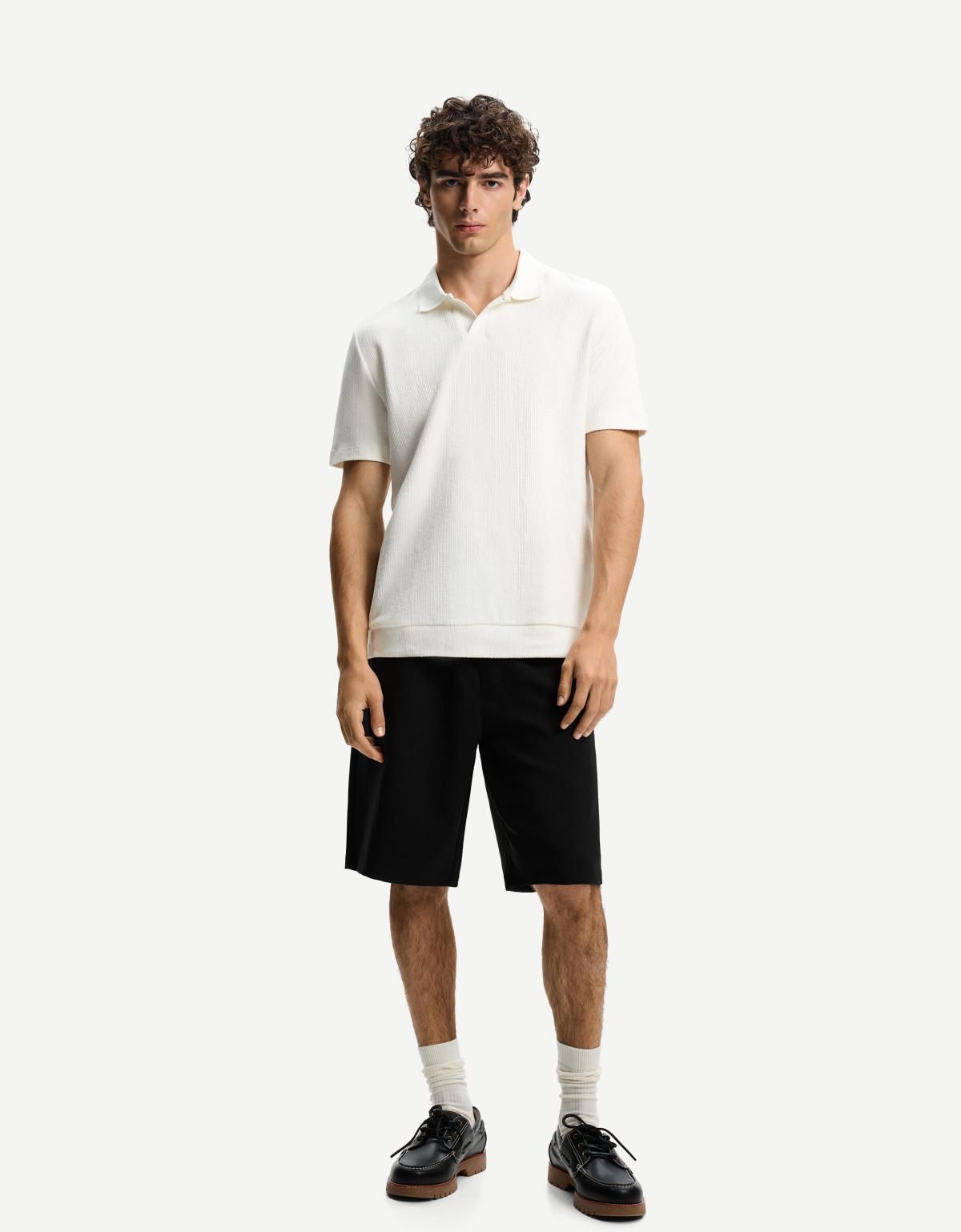 버쉬카 텍스처 폴로셔츠 8562/777 OFF WHITE - 상세 이미지 5