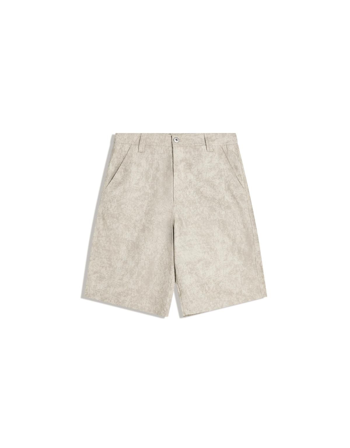 버쉬카 라이트 베이지 프린트 버뮤다 반바지 8438/730 GREY - 상세 이미지 2