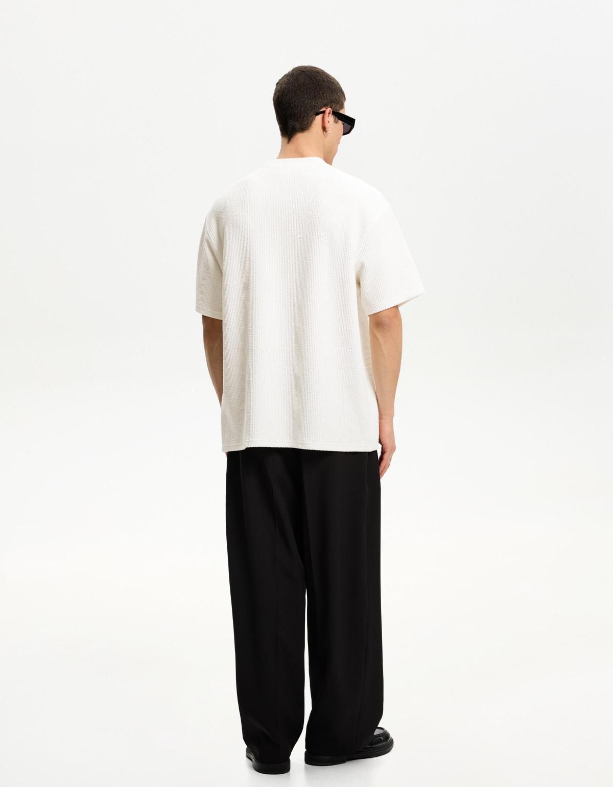 버쉬카 시어서커 반팔 티셔츠 2880/777 OFF WHITE - 상세 이미지 3
