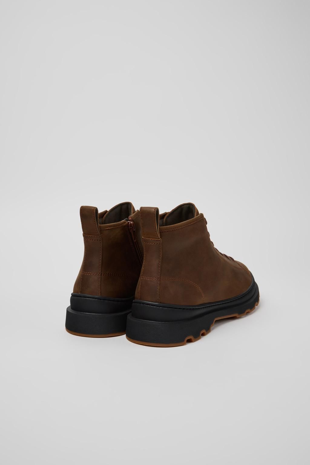 캠퍼 브라운 누벅 앵클부츠 Brutus K300535-002 BROWN - 상세 이미지 3