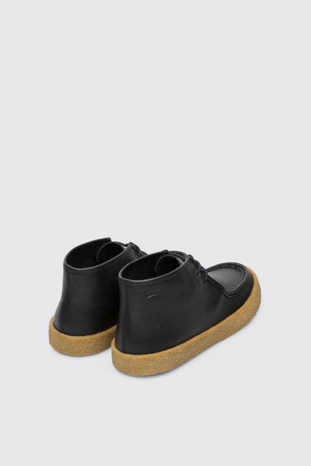 캠퍼 캐주얼 블랙 레더 앵클부츠 Bark K300363-002 BLACK - 상세 이미지 3