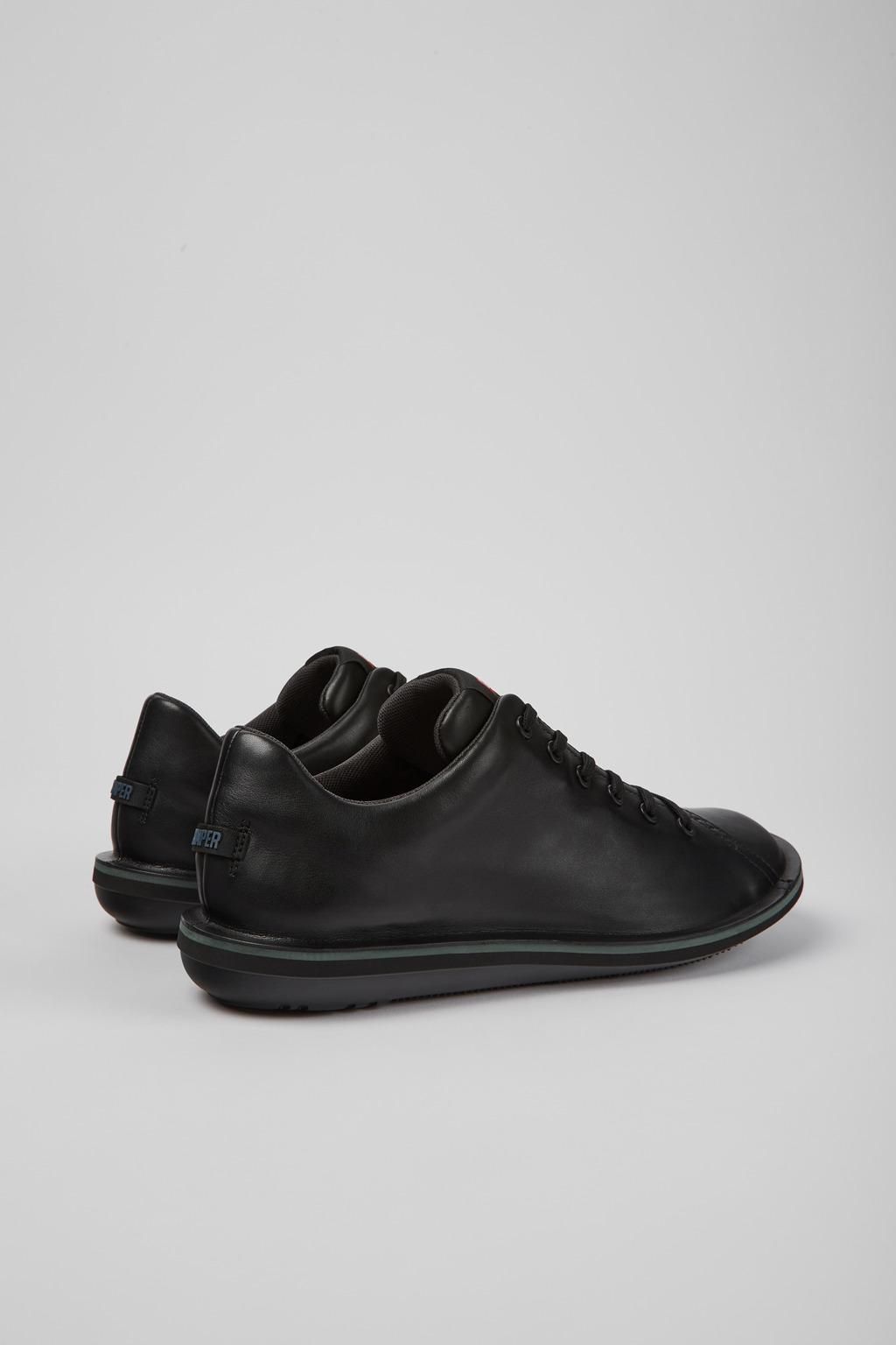 캠퍼 경량 블랙 레더 스니커즈 Beetle 18648-069 BLACK - 상세 이미지 3