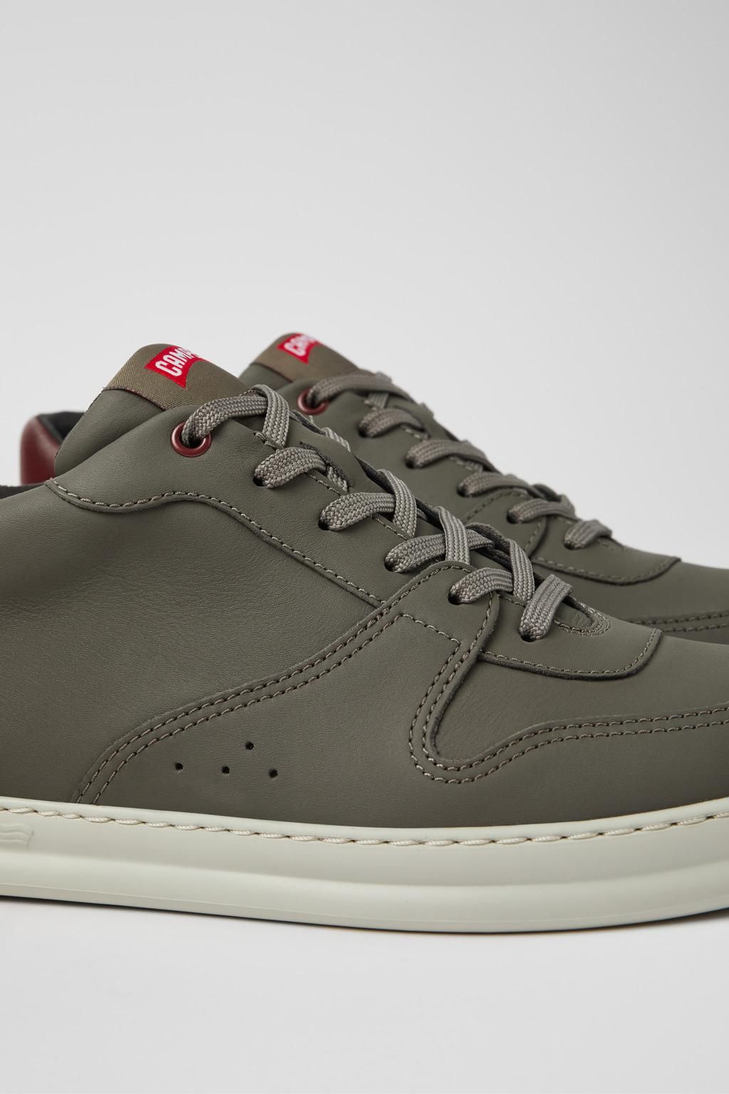 캠퍼 테크니컬 남성 가죽 스니커즈 Runner K300346-003 BROWN GRAY - 상세 이미지 2