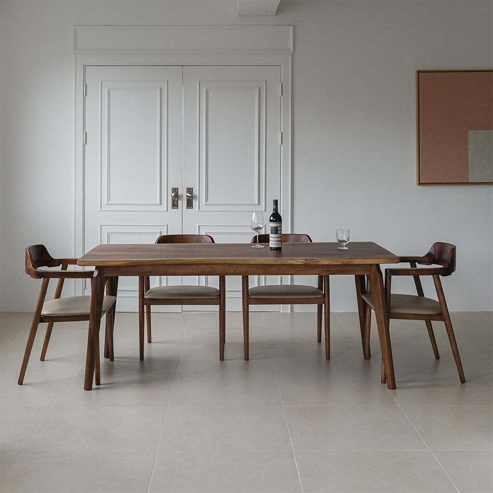 레스토I 우드슬랩 원목 카페 식탁 테이블 4인용 6인용