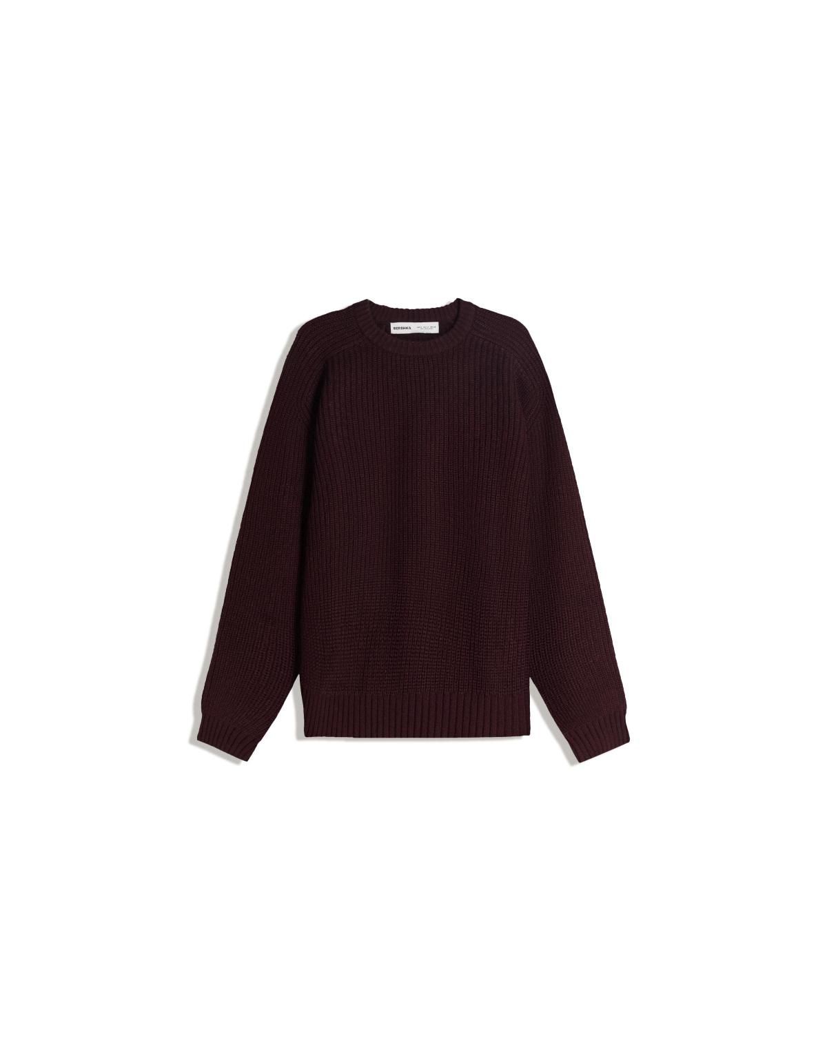 버쉬카 버건디 울블렌드 펄 니트 스웨터 7318/623 BURGUNDY - 상품 이미지