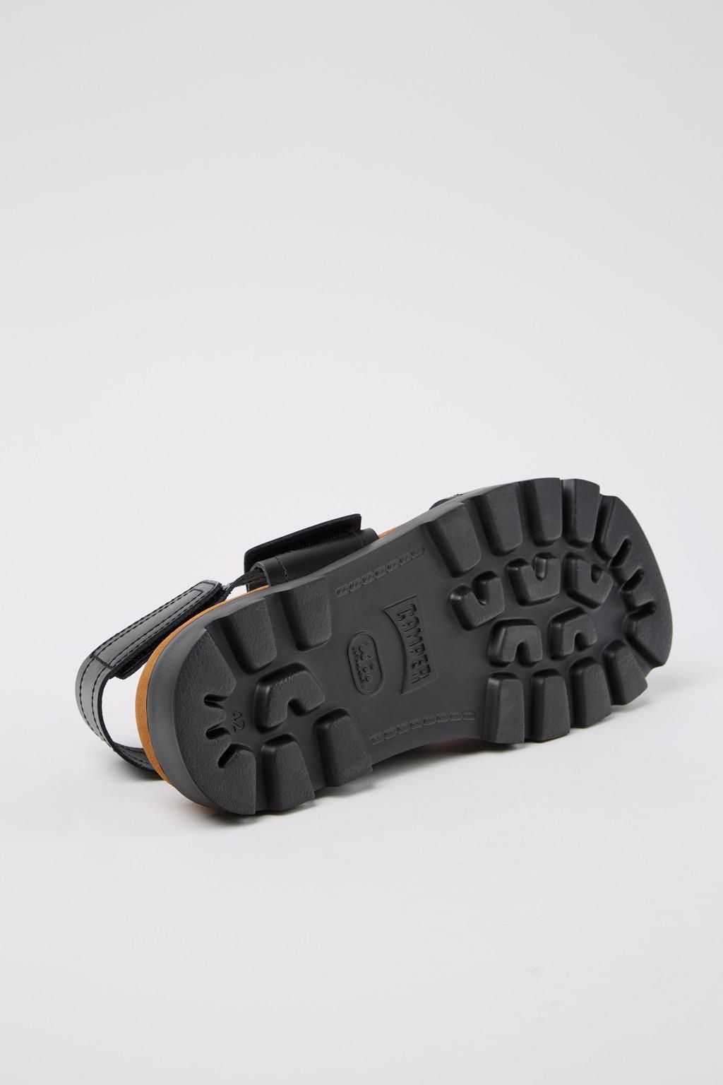 캠퍼 블랙 레더 테크니컬 스트랩 샌들 Brutus K100777-011 BLACK - 상세 이미지 5