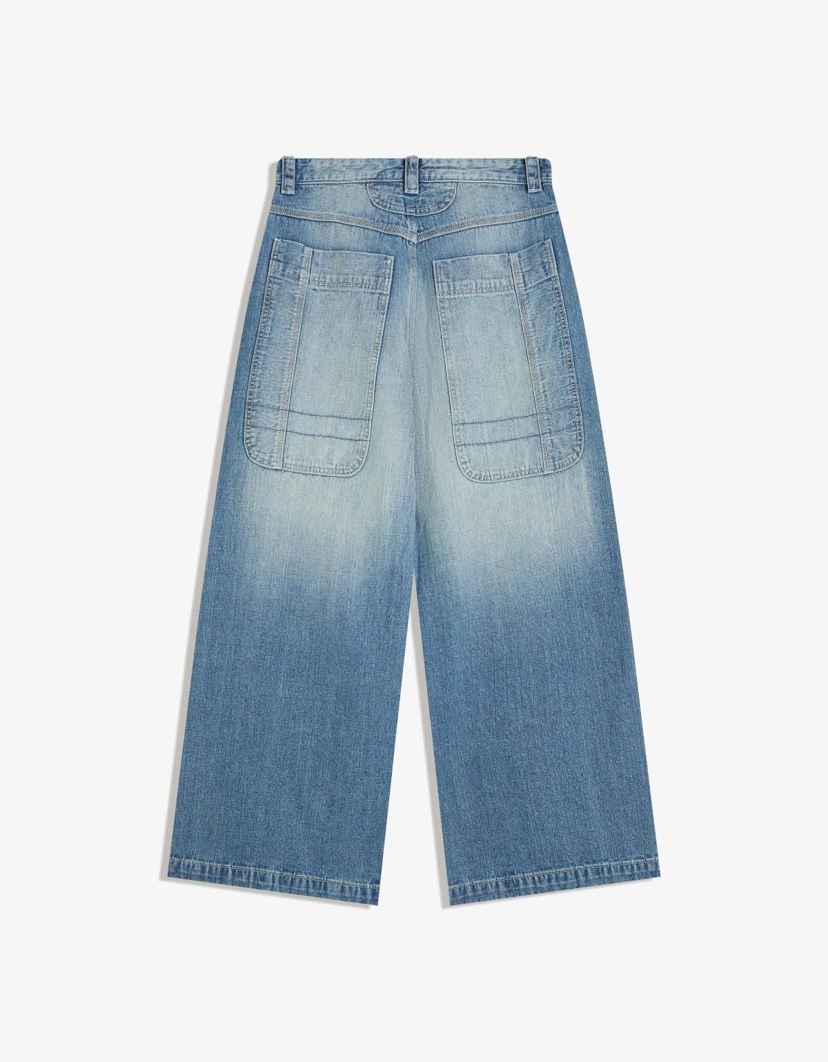버쉬카 스트리트 와이드핏 메가 배기 진 5354/352 LIGHT BLUE - 상세 이미지 3