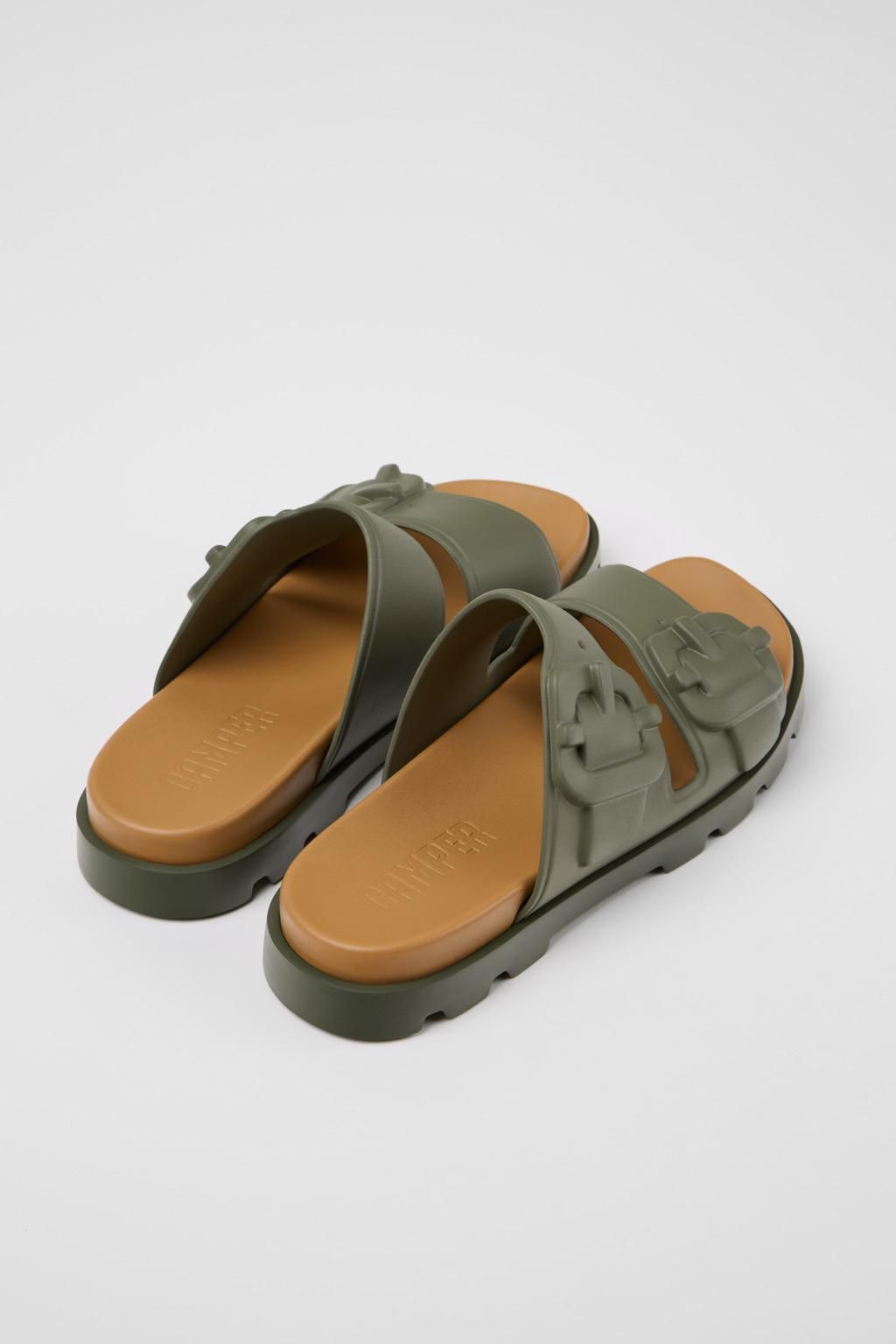 캠퍼 테크니컬 그린 남성 스트랩 샌들 Brutus K101046-004 GREEN - 상세 이미지 3