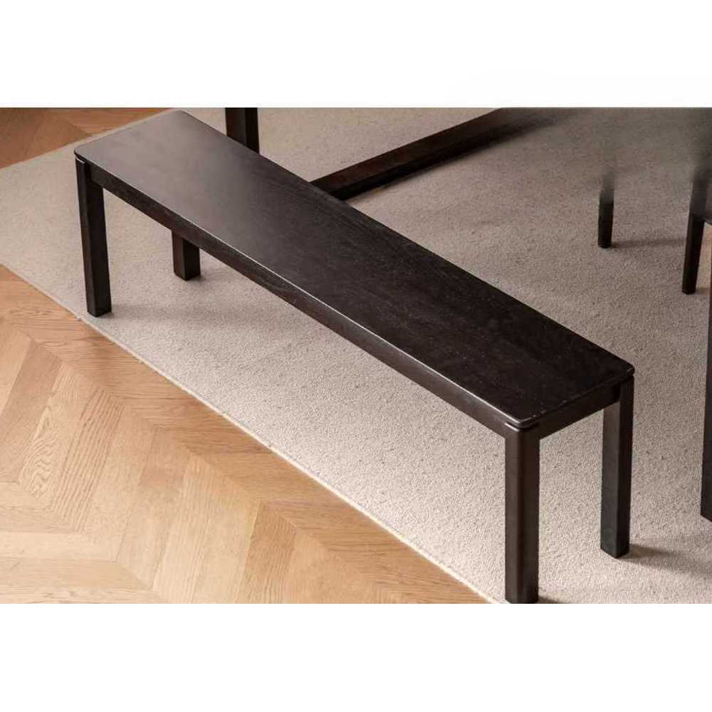 긴 의자 원목 식탁용 벤치형 가족 식사 공간용 가구 1200x320x450mm - 상품 이미지